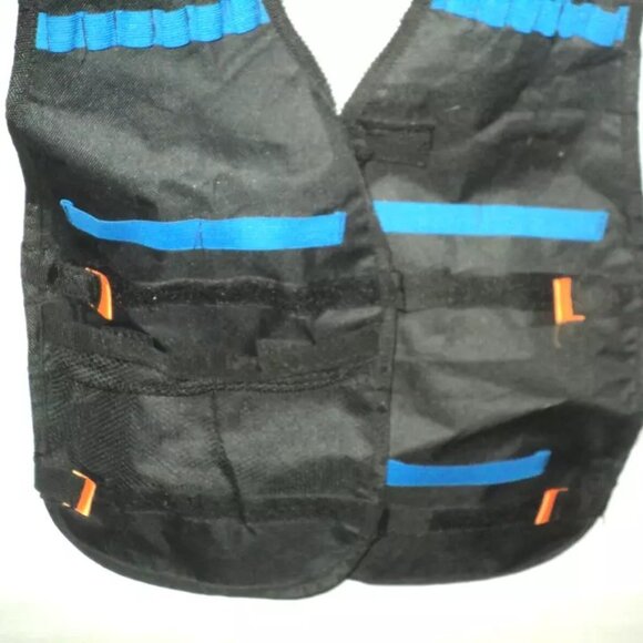 Blasters & Nerf Dart Guns Kids Tactical Jacket Adjustable One Size Black - Picture 3 of 4